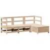 vidaXL 4 pcs conjunto sof&aacute;s de jardim madeira de pinho maci&ccedil;a