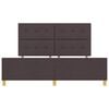 vidaXL Estrutura da Cama Castanho escuro 180 x 200 cm tecido