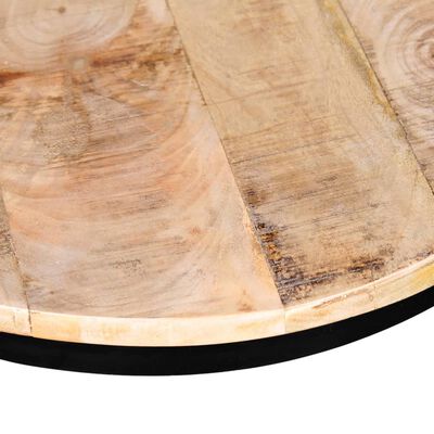 vidaXL Mesas centro redondas madeira mangueira rústica 2 pcs 40cm/50cm