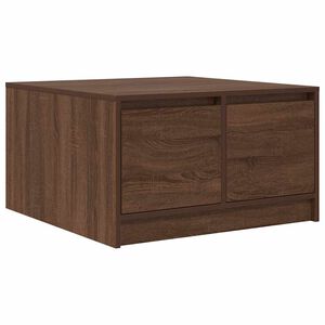 vidaXL Mesa de centro com gavetas 70,5x70x40 cm carvalho castanho