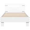 vidaXL Estrutura de cama c/ cabeceira 90x190 cm deriv. madeira branco