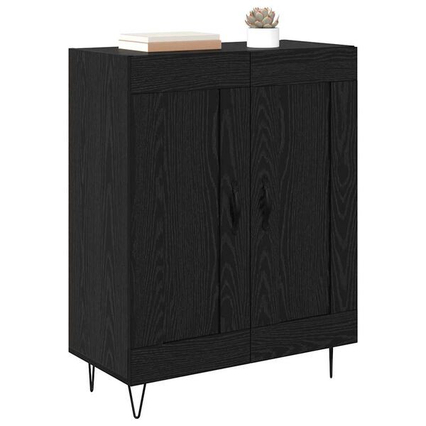 vidaXL Buffet Carvalho Preto 69,5 x 34 x 90 cm