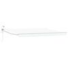 vidaXL Toldo Retr&aacute;til El&eacute;trico Branco 4 &times; 3 m