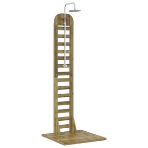 vidaXL Chuveiro Externo 223 cm Natural