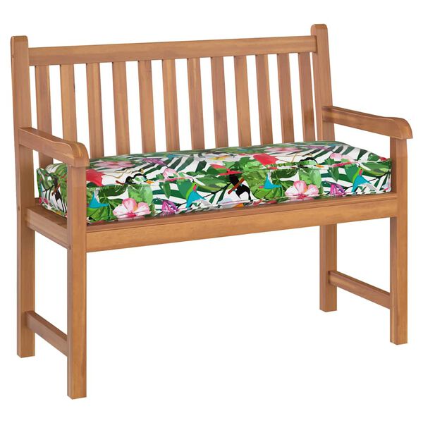 vidaXL Almofada Floral Multicolor 120 x 40 x 8 cm Tecido Oxford