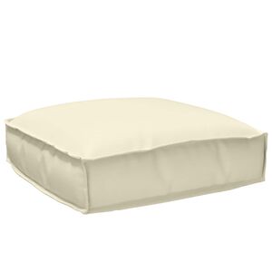 vidaXL Almofada Creme 50 x 50 x 12 cm Tecido Oxford