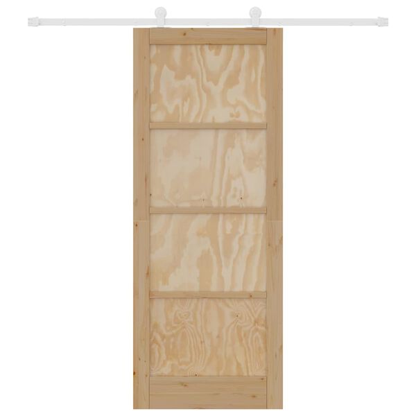 vidaXL Porta Deslizante ORKDAL Castanho 83 x 211 cm