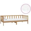 vidaXL Sof&aacute;-cama com colch&atilde;o 90x200 cm pinho maci&ccedil;o castanho mel