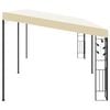vidaXL Gazebo de parede 6x3x2,5 m creme