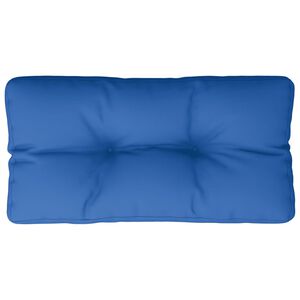 vidaXL Almofad&atilde;o para sof&aacute; de paletes 80x40x12 cm tecido azul real