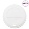 vidaXL Tampas para copos de caf&eacute; em papel &Oslash;90 mm 12oz e 16oz 1000 un