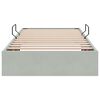 vidaXL Cama com Armazenamento Cinzento-claro 90 x 190 cm Veludo