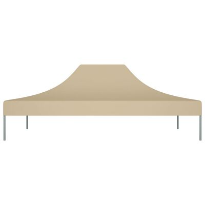 vidaXL Teto para tenda de festas 4x3 m 270 g/m² bege