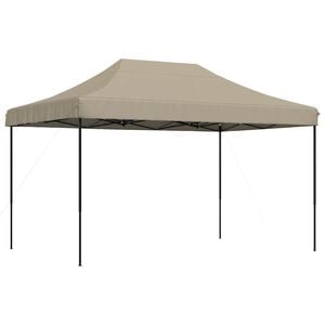 vidaXL Tenda p/ festas pop-up dobr&aacute;vel 440x292x315cm cinza-acastanhado