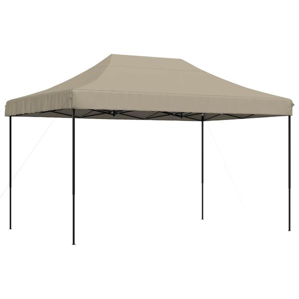 vidaXL Tenda p/ festas pop-up dobr&aacute;vel 440x292x315cm cinza-acastanhado