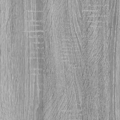vidaXL Estante 4 prateleiras 80x24x142 cm deriv. madeira cinza-cimento