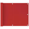 vidaXL Tela de varanda 75x300 cm PEAD vermelho