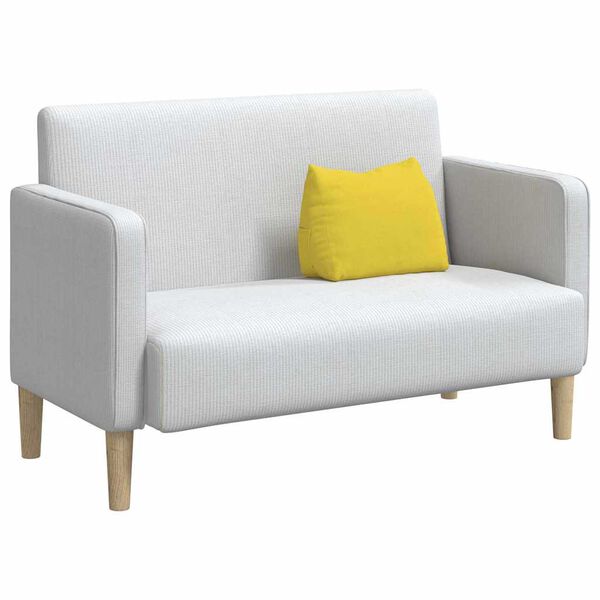 vidaXL Travesseiro para Costas Amarelo Claro 45 x 20 x 35 cm tecido