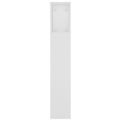 vidaXL Armário de cabeceira 180x18,5x104,5 cm branco