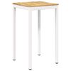 vidaXL Mesa de Bar de Jardim Branco 60 x 60,5 x 105 cm