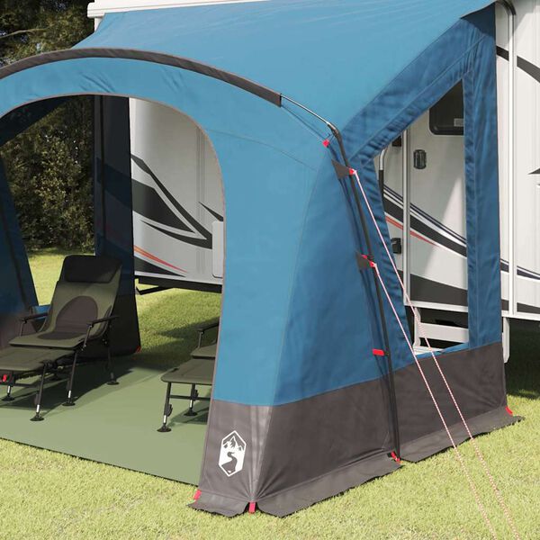 vidaXL Barraca de Caravana para 3 Pessoas Azul 252 x 245 x 245 cm
