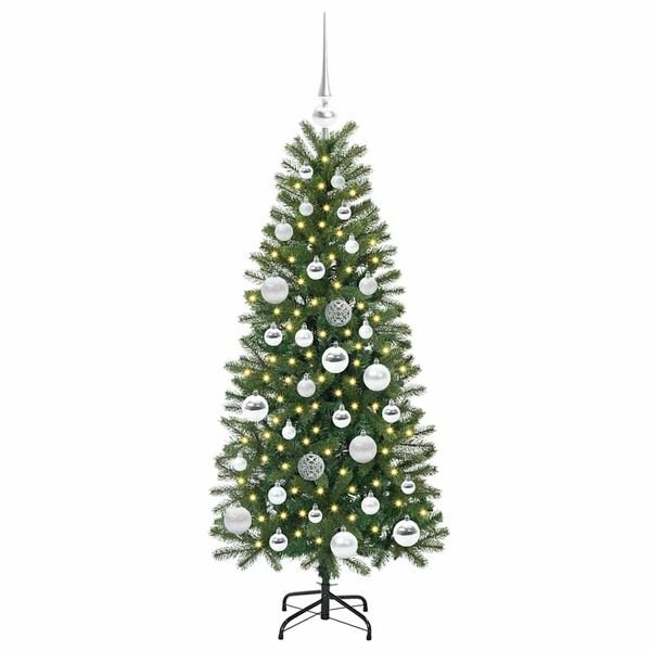 vidaXL &Aacute;rvore de Natal Artificial com 150 LEDs Verde 120 cm PE e PVC