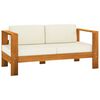 vidaXL Conjunto de lounge de jardim com 5 pe&ccedil;as e almofadas 100x60 cm madeira de ac&aacute;cia