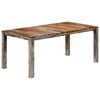 vidaXL Mesa de jantar 180x90x76 cm madeira de ac&aacute;cia maci&ccedil;a cinzento