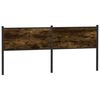 vidaXL Cabeceira de cama 190 cm derivados madeira/a&ccedil;o carvalho fumado