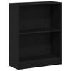vidaXL Gabinete de Livros Carvalho Preto 60 x 24 x 76 cm