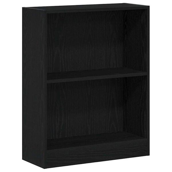 vidaXL Gabinete de Livros Carvalho Preto 60 x 24 x 76 cm