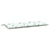vidaXL Almofad&atilde;o p/ banco de jardim 120x50x7 cm tecido padr&atilde;o folhas