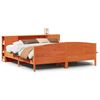 vidaXL Cama com estante sem colch&atilde;o 200x200 cm pinho maci&ccedil;o