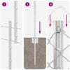 vidaXL Cerca com Poste Prateado 1,2 x 10 m A&ccedil;o