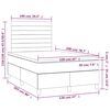 vidaXL Cama box spring c/ colch&atilde;o/LED 120x200 cm veludo rosa