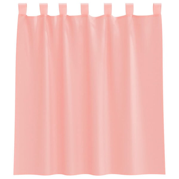 vidaXL Cortinas de voile com bolsos para varão 2 pcs rosa