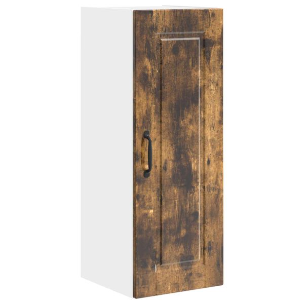 vidaXL Arm&aacute;rio de Cozinha com porta Carvalho Defumado 30 x 31 x 80 cm