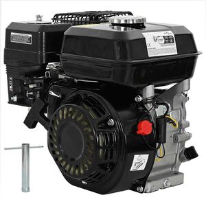 vidaXL Motor a gasolina 6,5 CV 4,8 kW preto