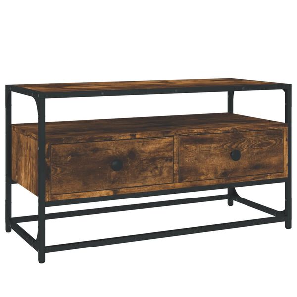 vidaXL M&oacute;vel de TV 80x35x45 cm derivados de madeira carvalho fumado