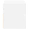 vidaXL Mesa de cabeceira de parede 45x26x28,5 cm branco