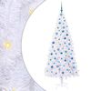 vidaXL &Aacute;rvore de Natal Artificial com 300 LEDs Branco 210 cm PVC e A&ccedil;o