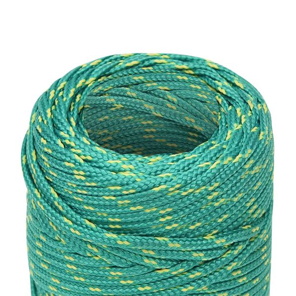 vidaXL Corda de barco 2 mm 100 m polipropileno verde