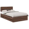 vidaXL Estrutura da Cama com gaveta Carvalho castanho 120 x 190 cm