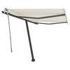 vidaXL Toldo retr&aacute;til manual independente 300x250 cm cor creme