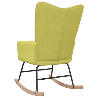 vidaXL Cadeira de baloiço tecido verde