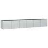 vidaXL Canteiro elevado de jardim 480x80x77cm a&ccedil;o galvanizado prateado