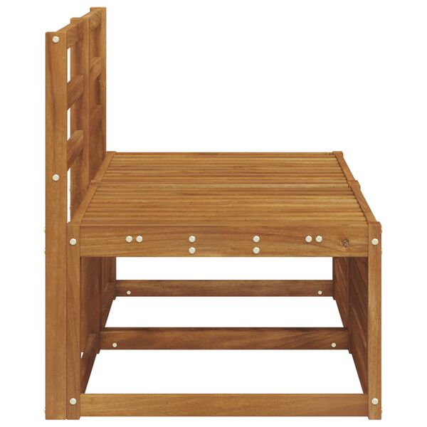 vidaXL 2 Pe&ccedil;a Sof&aacute; M&eacute;dio Externo Madeira S&oacute;lida de Ac&aacute;cia Natural