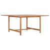 vidaXL Mesa de jardim 150x150x76 cm madeira de teca maci&ccedil;a