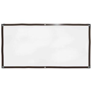 vidaXL Lona com Olhais Transparente 1 x 2 m Polietileno