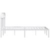 vidaXL Estrutura de cama com cabeceira 183x213 cm metal branco